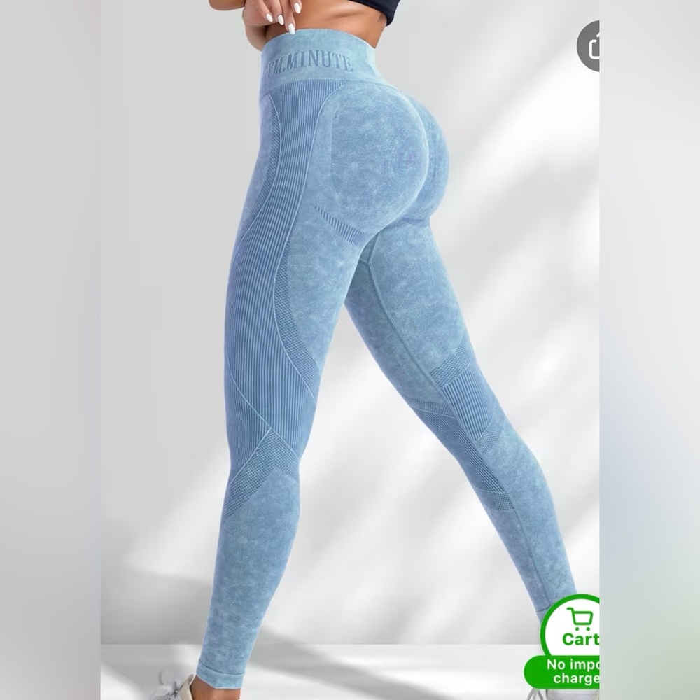 Seamless Blue Leggings